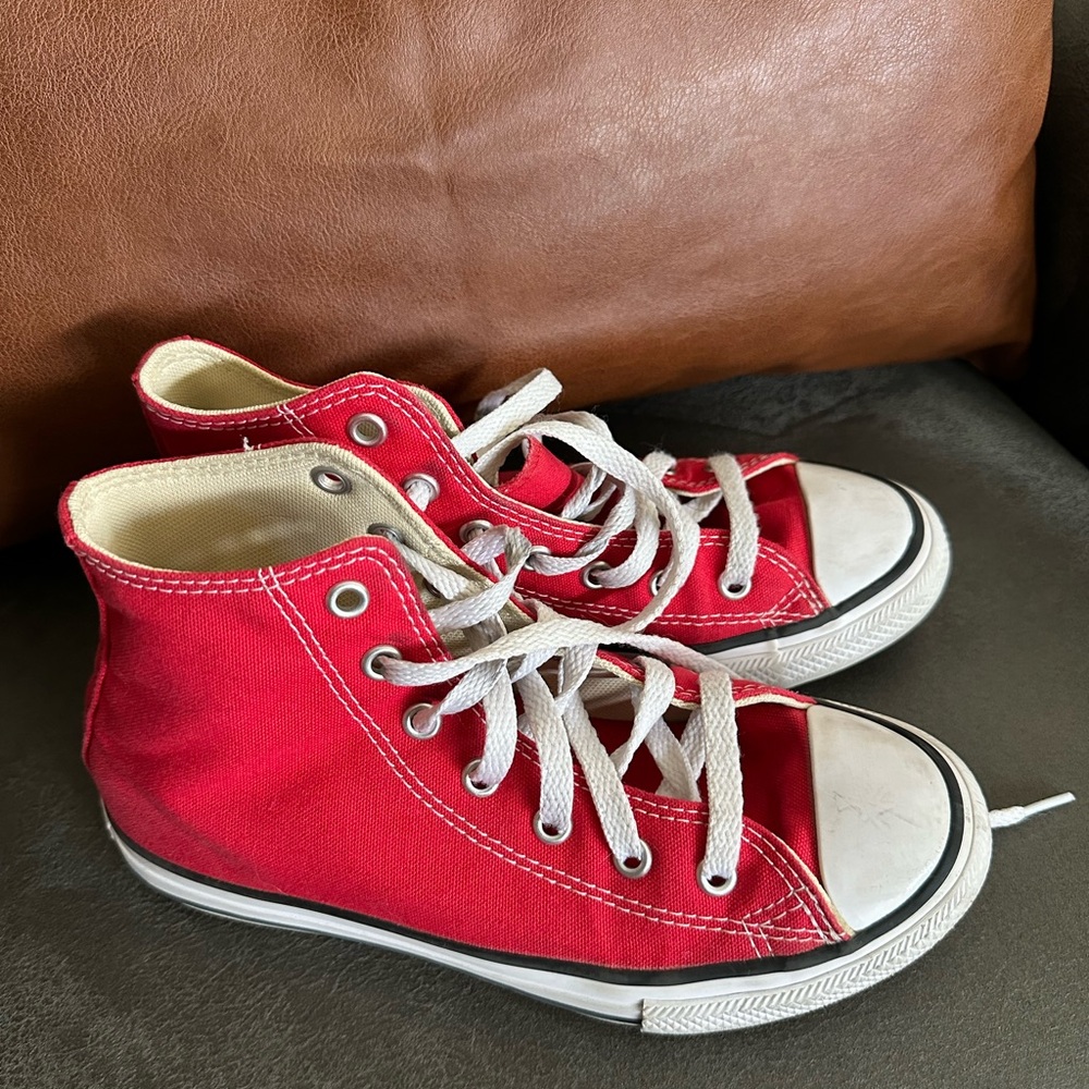 Converse Red Kids High-Top Sneakers